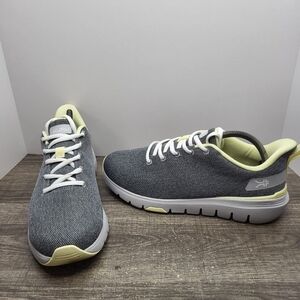 Kuru Flex Via Gray/Yellow Walking Shoes Women's Size 10.5 Athletic Gym